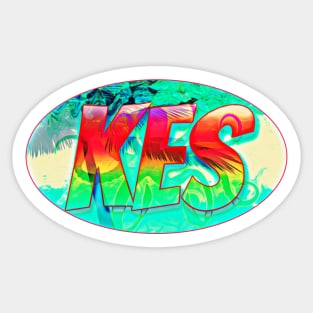 Tropical storm KES Sticker